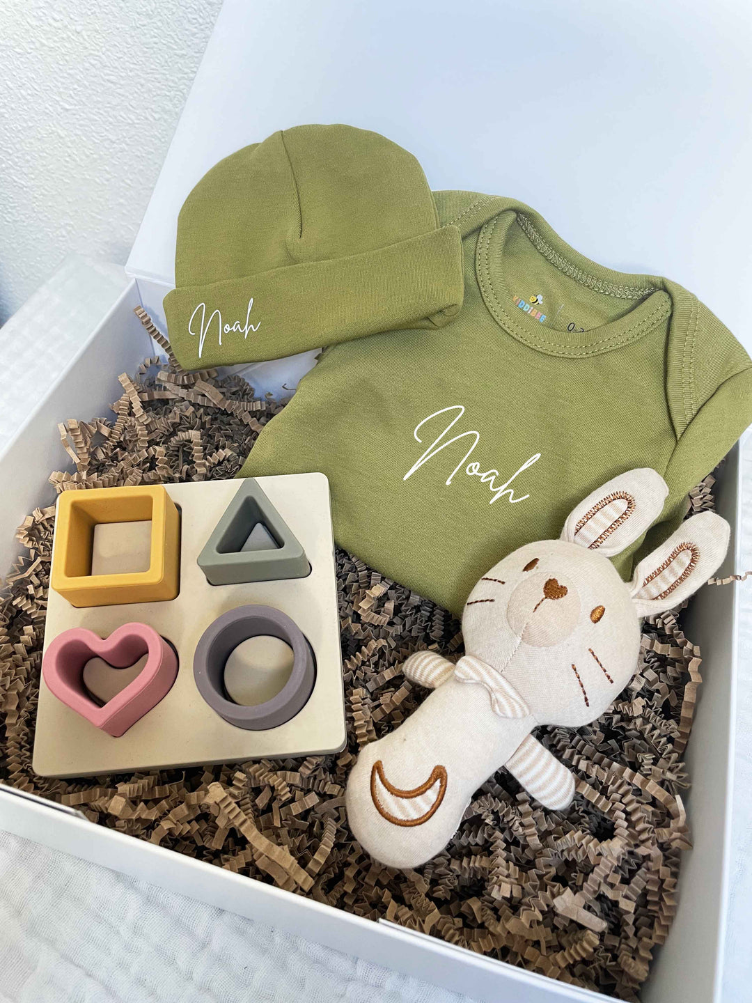 Cadeaubox unisex groen