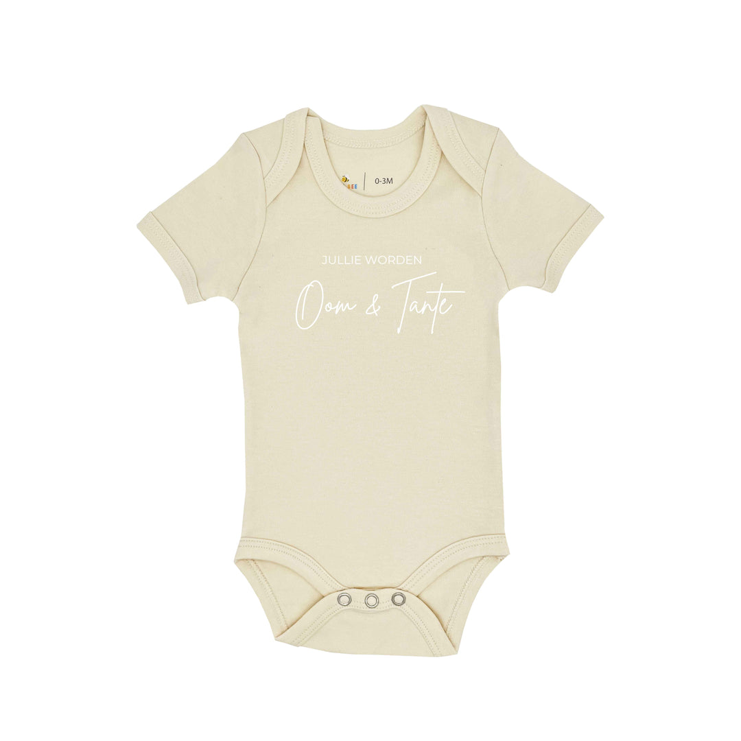 Romper Jullie Worden Oom & Tante | Beige