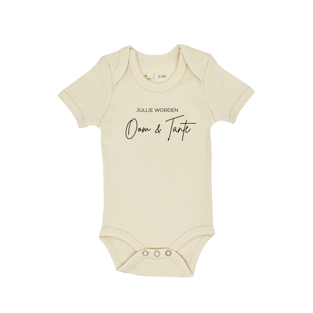 Romper Jullie Worden Oom & Tante | Beige